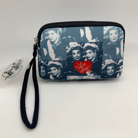 Vintage I Love Lucy Lucy and Ethel TV Show Retro Small Clutch Cosmetic Bag - Picture 4 of 15